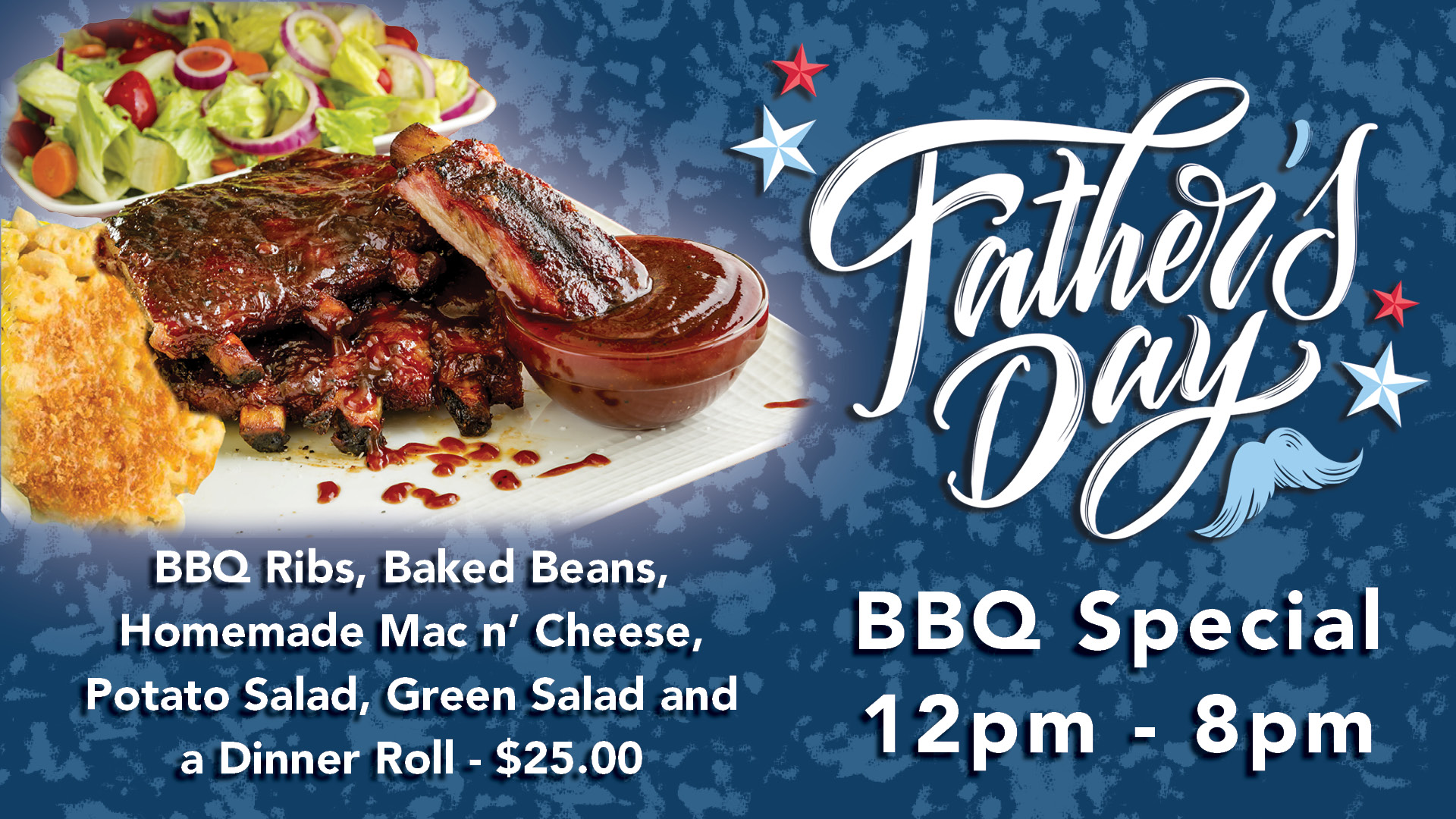 Father's Day. Father's Day special, father's day at Kwataqnuk, BBQ special