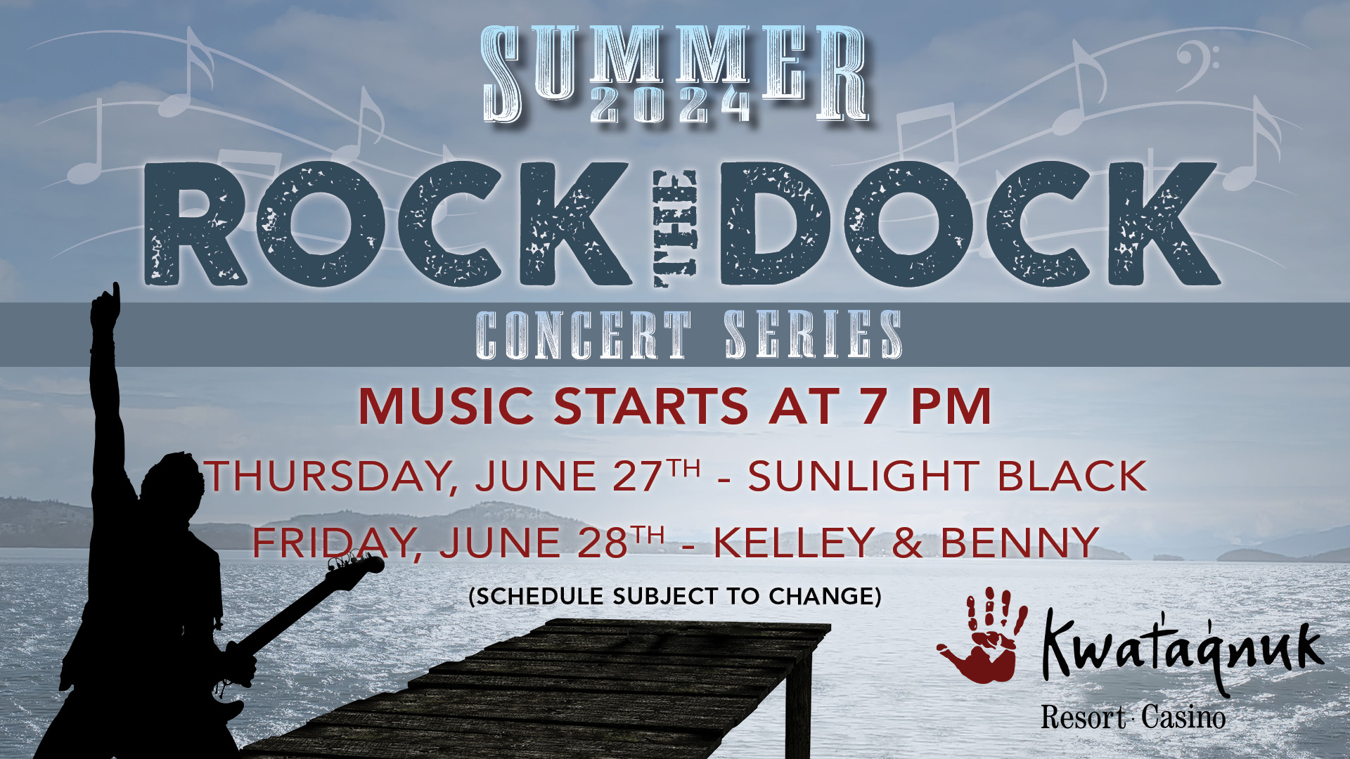 Rock the Dock, Summer Concert Series, Kelley & Benny, live music, rock the dock concert, outdoor concert, patio event