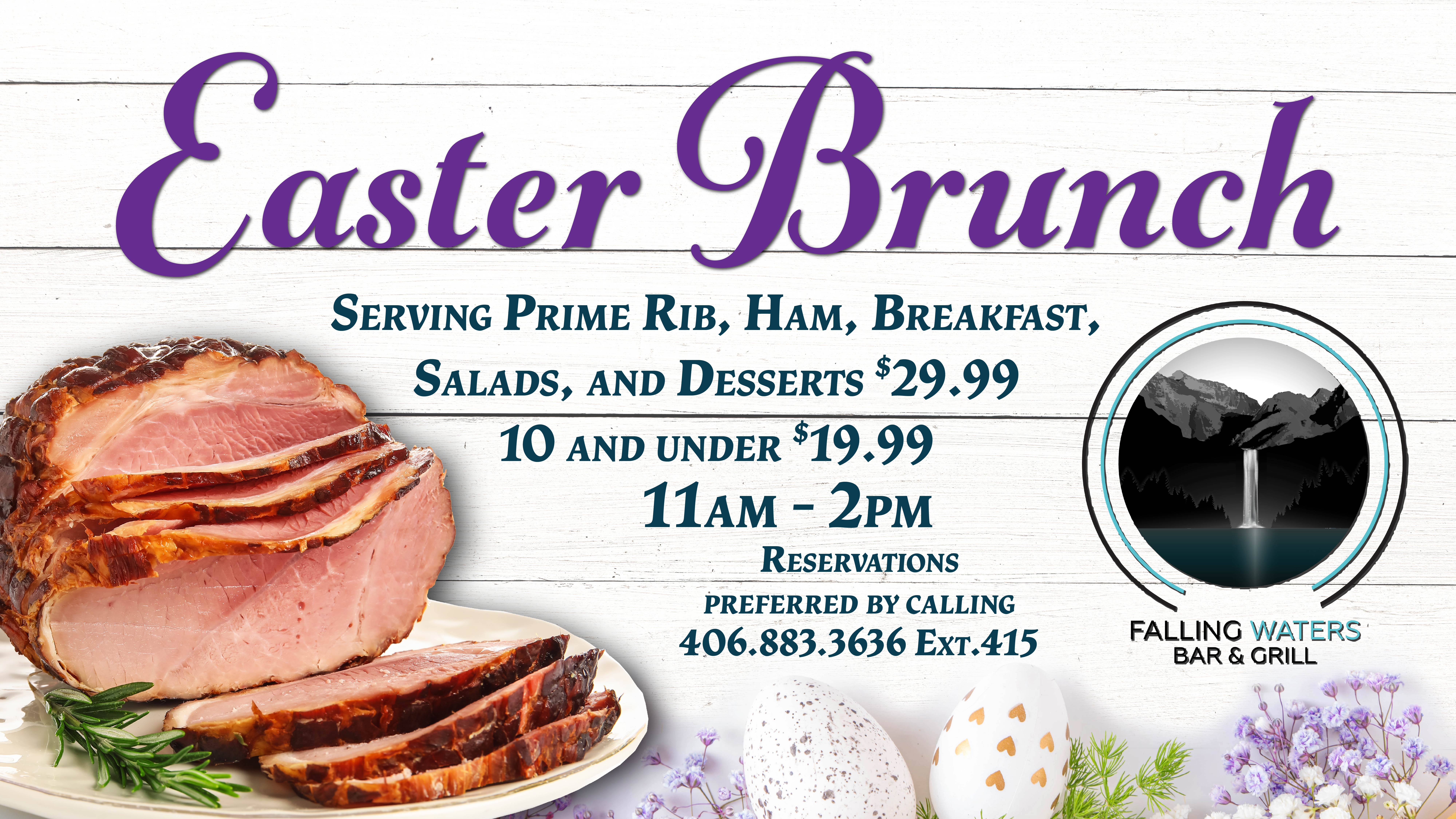 Easter, Easter Brunch, Brunch, Falling Waters, Specials, Dining Specials