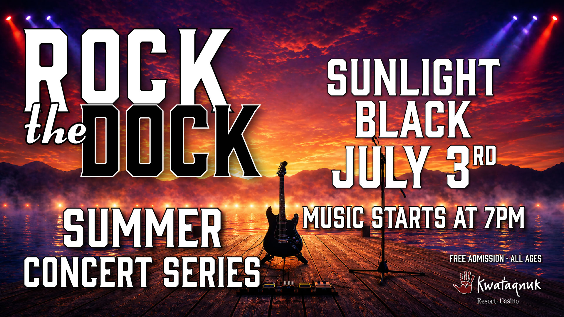 Rock the Dock - Sunlight Black